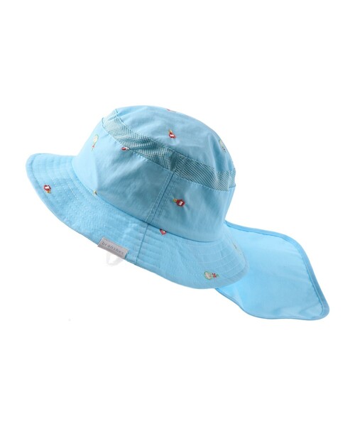 BRANSHES(ブランシェス)の「刺繍アウトドアハット(ハット・キッズ・サックスブルー/アイボリー・52cm/50cm/54cm/56cm)」の10枚目の写真