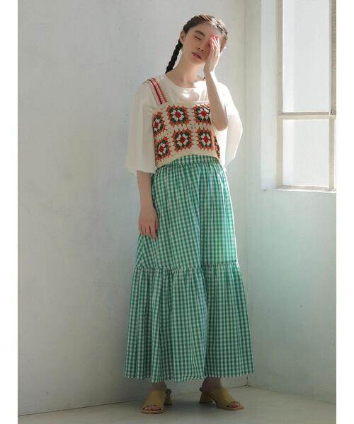 ESCAR(エスカー)の「・ESCAR インヤンptフレアスリーブTシャツ(Tシャツ/カットソー・レディース・ブラック/ラベンダー/オフホワイト・FREE)」の7枚目の写真