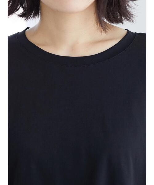 ESCAR(エスカー)の「・ESCAR インヤンptフレアスリーブTシャツ(Tシャツ/カットソー・レディース・ブラック/ラベンダー/オフホワイト・FREE)」の17枚目の写真