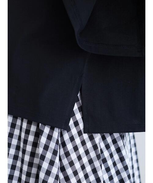 ESCAR(エスカー)の「・ESCAR インヤンptフレアスリーブTシャツ(Tシャツ/カットソー・レディース・ブラック/ラベンダー/オフホワイト・FREE)」の20枚目の写真