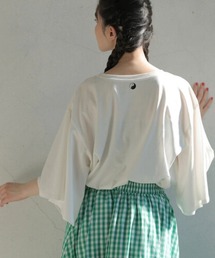 ESCAR | ・ESCAR インヤンptフレアスリーブTシャツ(Tシャツ/カットソー)
