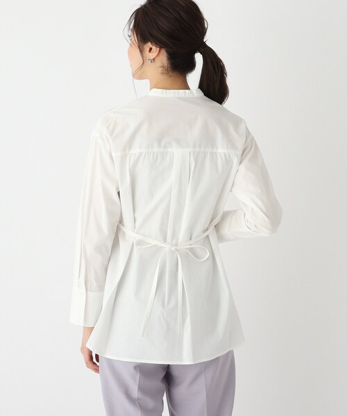 index(インデックス)の「◆コットンピンタックシャツチュニック【WEB限定アイテム】(チュニック・レディース・グリーン系/ブラック/ホワイト系・36/42/40/38)」の6枚目の写真