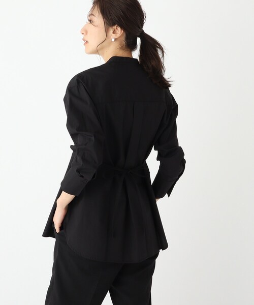 index(インデックス)の「◆コットンピンタックシャツチュニック【WEB限定アイテム】(チュニック・レディース・グリーン系/ブラック/ホワイト系・36/42/40/38)」の12枚目の写真