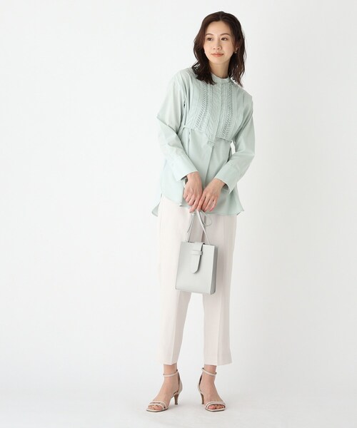 index(インデックス)の「◆コットンピンタックシャツチュニック【WEB限定アイテム】(チュニック・レディース・グリーン系/ブラック/ホワイト系・36/42/40/38)」の15枚目の写真