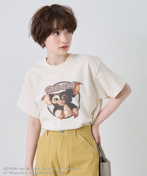 FREAK'S STORE(フリークスストア)の「GREMLINS SHORT SLEEVE TEE/グレムリン半袖Tシャツ(Tシャツ/カットソー・レディース・オレンジ/オフホワイト・フリ-)」の6枚目の写真