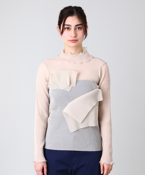 kotohayokozawa（コトハヨコザワ）の「kotohayokozawa LONG SLEEVE TOP HIGH NECK TD22S-P06（その他トップス・レディース・カーキ/ベージュ/ブラック/ホワイト/ブルー・FREE）」の15枚目の写真