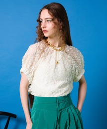 MAISON SPECIAL | ドットジャガードブラウス【MAISON SPECIAL/メゾンスペシャル】(シャツ/ブラウス)