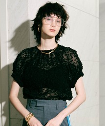 MAISON SPECIAL | ドットジャガードブラウス【MAISON SPECIAL/メゾンスペシャル】(シャツ/ブラウス)