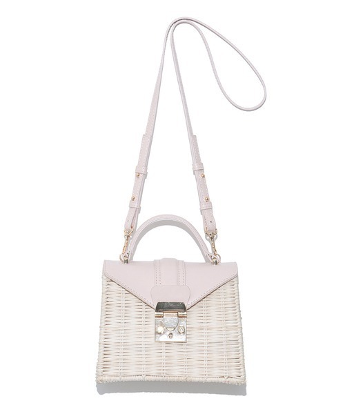 CELFORD（セルフォード）の「フラップ付きラタンハンドバッグ