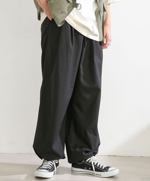 SENSE OF PLACE by URBAN RESEARCH(センスオブプレイスバイアーバンリサーチ)の「リネンレーヨンスノーパンツ(その他パンツ・メンズ・アイボリー/ブラック/オリーブ・MEDIUM/LARGE)」の2枚目の写真