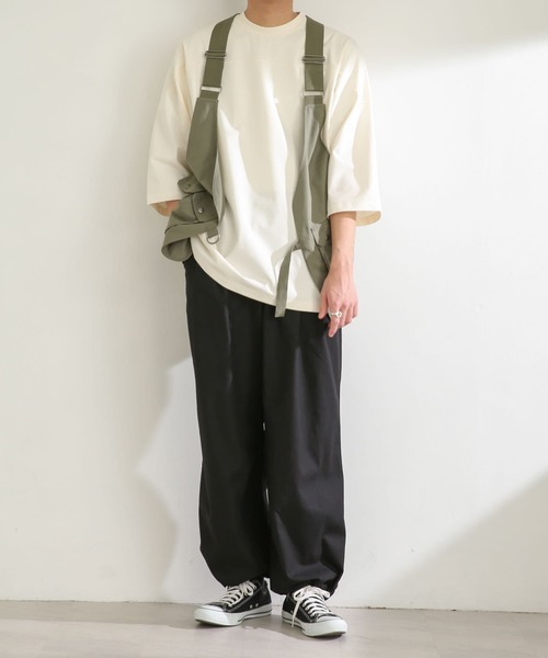 SENSE OF PLACE by URBAN RESEARCH(センスオブプレイスバイアーバンリサーチ)の「リネンレーヨンスノーパンツ(その他パンツ・メンズ・アイボリー/ブラック/オリーブ・MEDIUM/LARGE)」の4枚目の写真