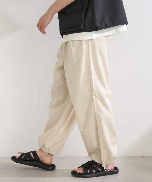 SENSE OF PLACE by URBAN RESEARCH(センスオブプレイスバイアーバンリサーチ)の「リネンレーヨンスノーパンツ(その他パンツ・メンズ・アイボリー/ブラック/オリーブ・MEDIUM/LARGE)」の5枚目の写真