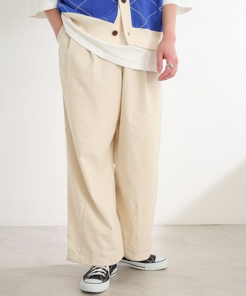 SENSE OF PLACE by URBAN RESEARCH(センスオブプレイスバイアーバンリサーチ)の「リネンレーヨンスノーパンツ(その他パンツ・メンズ・アイボリー/ブラック/オリーブ・MEDIUM/LARGE)」の9枚目の写真