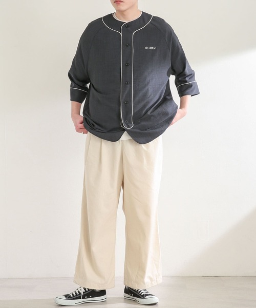 SENSE OF PLACE by URBAN RESEARCH(センスオブプレイスバイアーバンリサーチ)の「リネンレーヨンスノーパンツ(その他パンツ・メンズ・アイボリー/ブラック/オリーブ・MEDIUM/LARGE)」の12枚目の写真