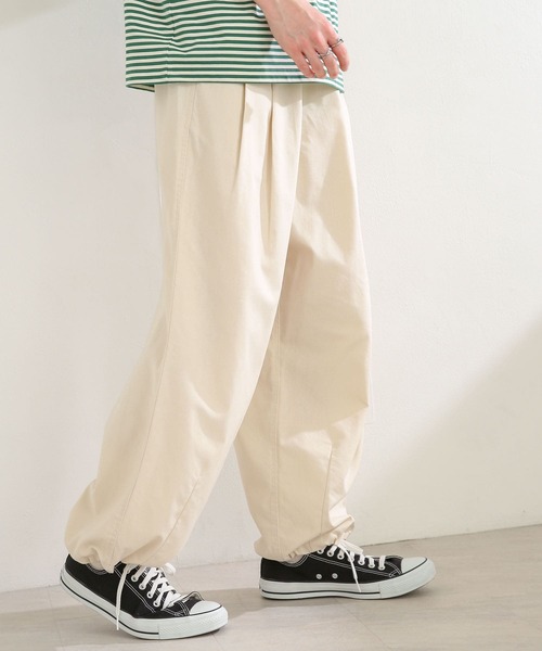 SENSE OF PLACE by URBAN RESEARCH(センスオブプレイスバイアーバンリサーチ)の「リネンレーヨンスノーパンツ(その他パンツ・メンズ・アイボリー/ブラック/オリーブ・MEDIUM/LARGE)」の15枚目の写真