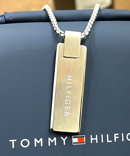 TOMMY HILFIGER(トミーヒルフィガー)の「【Tommy Hilfiger/トミーヒルフィガー】ネックレス ドックタグ ロゴ プレート(ネックレス・メンズ・シルバー・FREE)」の4枚目の写真