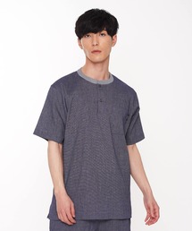 LANVIN（ランバン）の「LANVIN COLLECTION/ランバン コレクション しじら楊柳 半袖 ラウンジウェア メンズ（ルームウェア/パジャマ・メンズ）」