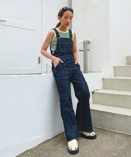 RODEO CROWNS WIDE BOWL（ロデオクラウンズワイドボウル）の「Wranglerオーバーオール（つなぎ/オールインワン・レディース・ライトピンク/グリーン/ブルー・MEDIUM/SMALL）」の22枚目の写真