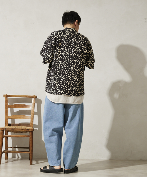 JOURNAL STANDARD relume(ジャーナルスタンダード レリューム)の「【DEL MAR SPORTSWEAR / デルマースポーツウエアー】オープンカラー半袖シャツ(シャツ/ブラウス・メンズ・ブラック/モスグリーン/ホワイト/オレンジ・MEDIUM/LARGE)」の5枚目の写真