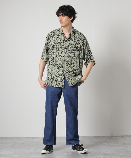 JOURNAL STANDARD relume(ジャーナルスタンダード レリューム)の「【DEL MAR SPORTSWEAR / デルマースポーツウエアー】オープンカラー半袖シャツ(シャツ/ブラウス・メンズ・ブラック/モスグリーン/ホワイト/オレンジ・MEDIUM/LARGE)」の8枚目の写真