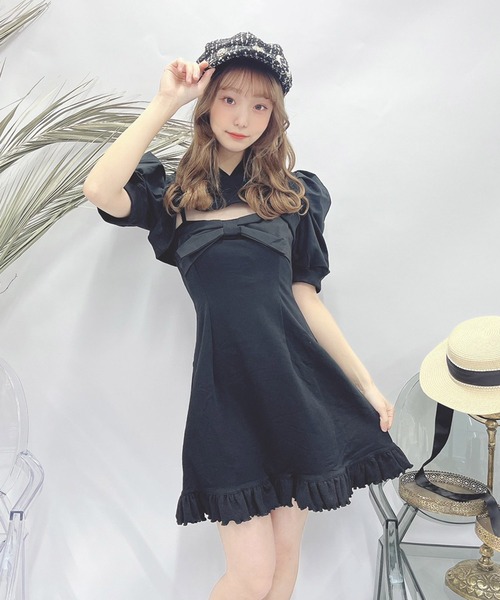 Swankiss(スワンキス)の「TS 2pcs 裏毛O/P(ワンピース・レディース・ホワイト/ブラック/ピンク・FREE)」の3枚目の写真