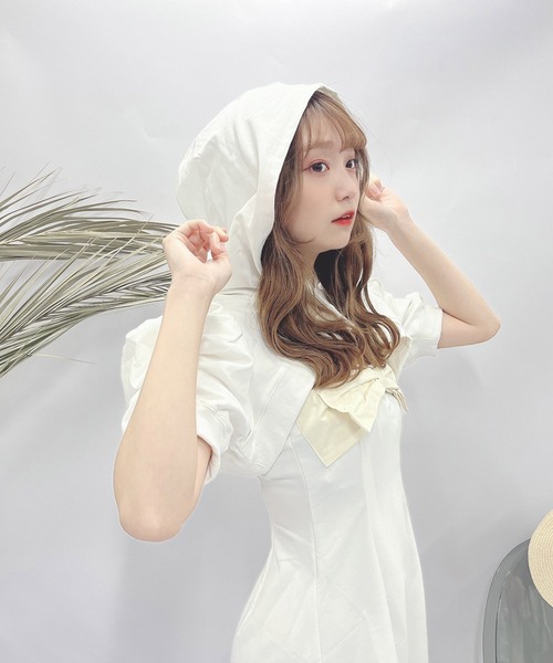 Swankiss(スワンキス)の「TS 2pcs 裏毛O/P(ワンピース・レディース・ホワイト/ブラック/ピンク・FREE)」の9枚目の写真