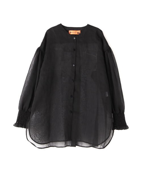 RehersalL(リハーズオール)の「rehersall/リハーズオール/シフォンボイルボリュームスリーブブラウス(シャツ/ブラウス・レディース・ブラック/ベージュ・FREE)」の19枚目の写真
