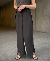 &g'aime | 【&g’aime】シアーワイドパンツ(スラックス)