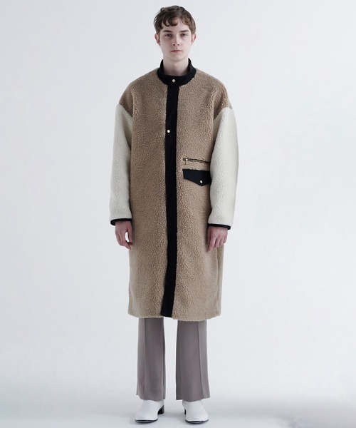 CULLNI（クルニ）の「22-AW-021 / Wool Mix Boa Stand Collar Long