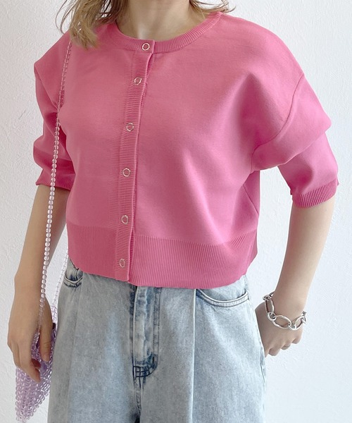 w closet（ダブルクローゼット）の「【2WAY】スナップボタン半袖