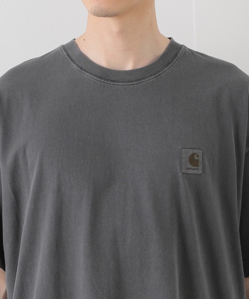 Carhartt WIP(カーハートダブリューアイピー)の「【Carhartt WIP / カーハート ダブリューアイピー】S/S NELSON T-SHIRT(Tシャツ/カットソー・メンズ・ブラック/パープル/ホワイト×ホワイト/キャメル・MEDIUM/LARGE)」の9枚目の写真