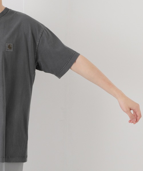 Carhartt WIP(カーハートダブリューアイピー)の「【Carhartt WIP / カーハート ダブリューアイピー】S/S NELSON T-SHIRT(Tシャツ/カットソー・メンズ・ブラック/パープル/ホワイト×ホワイト/キャメル・MEDIUM/LARGE)」の11枚目の写真