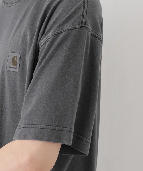 Carhartt WIP(カーハートダブリューアイピー)の「【Carhartt WIP / カーハート ダブリューアイピー】S/S NELSON T-SHIRT(Tシャツ/カットソー・メンズ・ブラック/パープル/ホワイト×ホワイト/キャメル・MEDIUM/LARGE)」の12枚目の写真