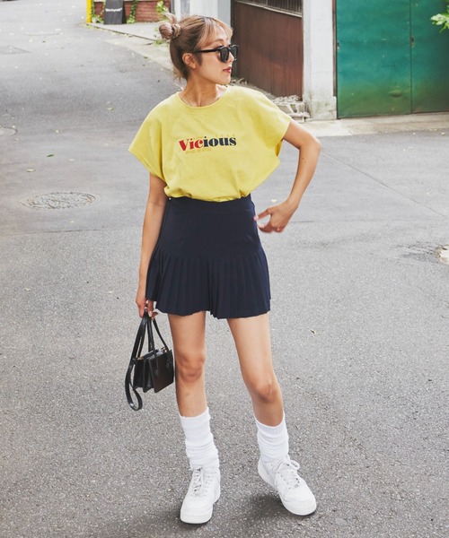 SHAGGIE（シャギー）の「プリーツミニスカート（スカート・レディース・ホワイト/ネイビー/グレー・S/M）」の20枚目の写真