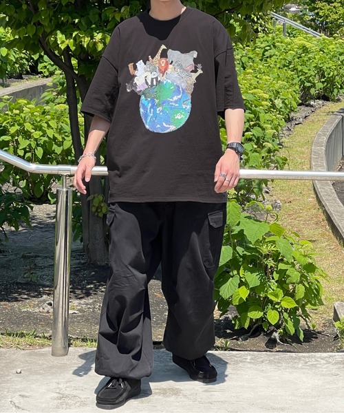 kutir(クティール)の「ヴィンテージライクアニマルTシャツ(Tシャツ/カットソー・メンズ・チャコールグレー/オフホワイト/グリーン・MEDIUM/LARGE)」の13枚目の写真