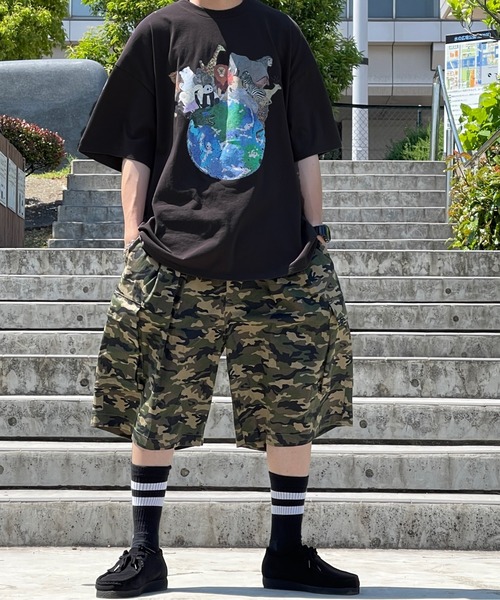 kutir(クティール)の「ヴィンテージライクアニマルTシャツ(Tシャツ/カットソー・メンズ・チャコールグレー/オフホワイト/グリーン・MEDIUM/LARGE)」の14枚目の写真