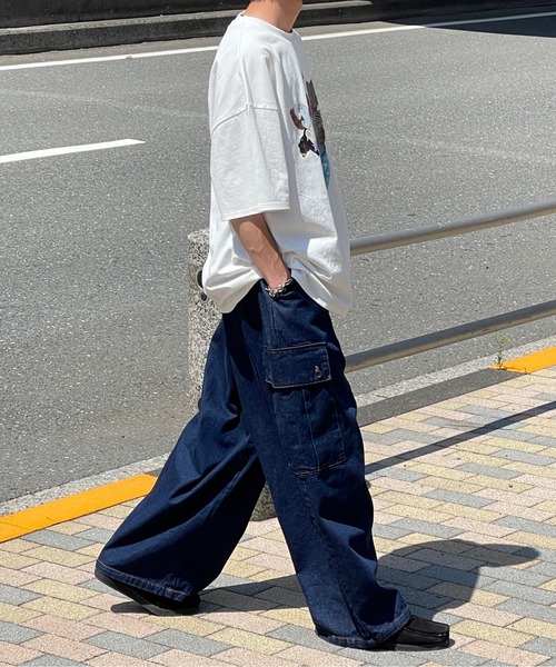 kutir(クティール)の「ヴィンテージライクアニマルTシャツ(Tシャツ/カットソー・メンズ・チャコールグレー/オフホワイト/グリーン・MEDIUM/LARGE)」の7枚目の写真