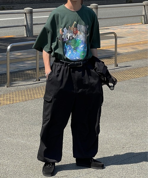 kutir(クティール)の「ヴィンテージライクアニマルTシャツ(Tシャツ/カットソー・メンズ・チャコールグレー/オフホワイト/グリーン・MEDIUM/LARGE)」の22枚目の写真