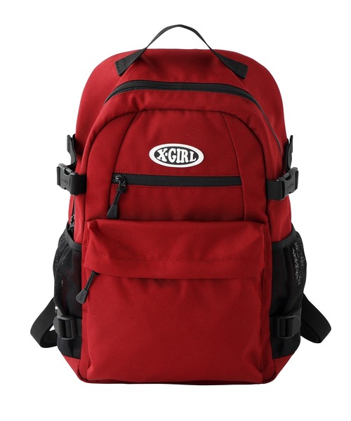 X-girl（エックスガール）の「定番｜OVAL LOGO BACKPACK/オーバルロゴ　バッグパック/リュック（バックパック/リュック・レディース・バーガンディー/ブラック・ONE SIZE）」の20枚目の写真