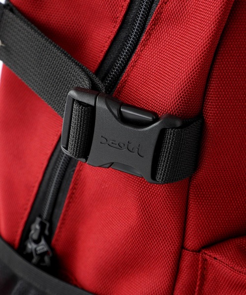 X-girl（エックスガール）の「定番｜OVAL LOGO BACKPACK/オーバルロゴ　バッグパック/リュック（バックパック/リュック・レディース・バーガンディー/ブラック・ONE SIZE）」の7枚目の写真