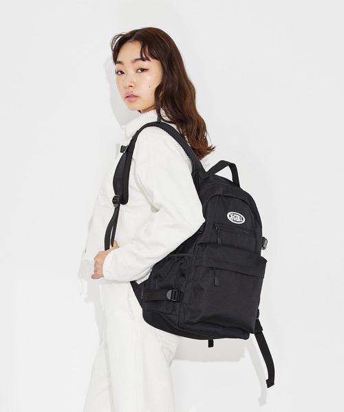 【新品】エックスガール オーバルロゴ入りリュック バックパック ブラック エックスガール X-girl リュック オーバルロゴ バックパック