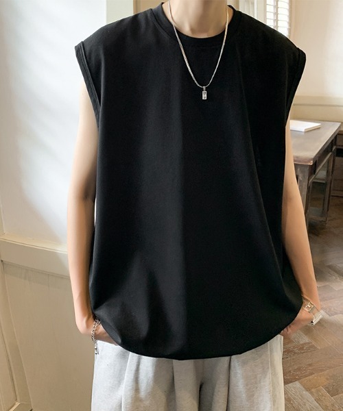 MGV（エムジーヴィー）の「'オーバーサイズタンクトップ（タンクトップ・メンズ・ホワイト/ライトブルー/ブラック/グレー/ブルー・MEDIUM/LARGE/X-LARGE）」の2枚目の写真