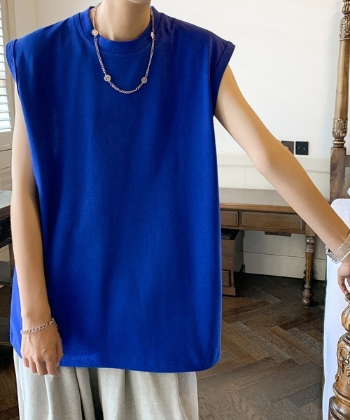 MGV（エムジーヴィー）の「'オーバーサイズタンクトップ（タンクトップ・メンズ・ホワイト/ライトブルー/ブラック/グレー/ブルー・MEDIUM/LARGE/X-LARGE）」の18枚目の写真