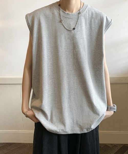 MGV（エムジーヴィー）の「'オーバーサイズタンクトップ（タンクトップ・メンズ・ホワイト/ライトブルー/ブラック/グレー/ブルー・MEDIUM/LARGE/X-LARGE）」の8枚目の写真