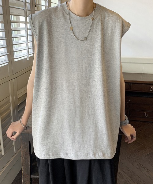 MGV（エムジーヴィー）の「'オーバーサイズタンクトップ（タンクトップ・メンズ・ホワイト/ライトブルー/ブラック/グレー/ブルー・MEDIUM/LARGE/X-LARGE）」の10枚目の写真