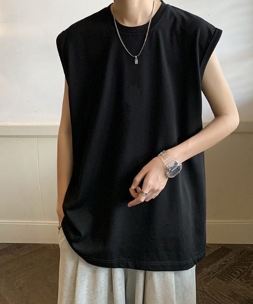 MGV（エムジーヴィー）の「'オーバーサイズタンクトップ（タンクトップ・メンズ・ホワイト/ライトブルー/ブラック/グレー/ブルー・MEDIUM/LARGE/X-LARGE）」の13枚目の写真