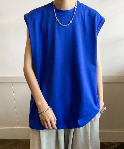 MGV（エムジーヴィー）の「'オーバーサイズタンクトップ（タンクトップ・メンズ・ホワイト/ライトブルー/ブラック/グレー/ブルー・MEDIUM/LARGE/X-LARGE）」の17枚目の写真