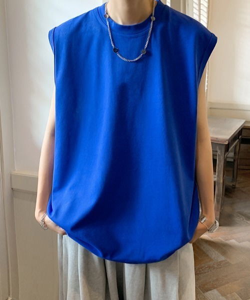 MGV（エムジーヴィー）の「'オーバーサイズタンクトップ（タンクトップ・メンズ・ホワイト/ライトブルー/ブラック/グレー/ブルー・MEDIUM/LARGE/X-LARGE）」の19枚目の写真