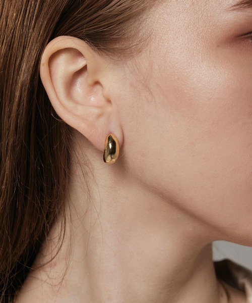 CENE（セネ）の「【CENE】セネ/ スムースピアス（ピアス（両耳用）・レディース・シルバー/ゴールド・FREE）」の7枚目の写真