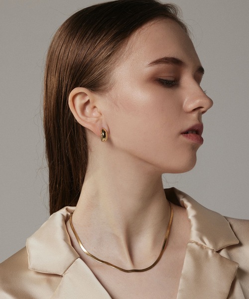 CENE（セネ）の「【CENE】セネ/ スムースピアス（ピアス（両耳用）・レディース・シルバー/ゴールド・FREE）」の8枚目の写真